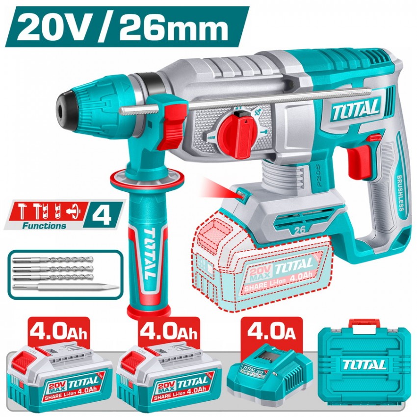 TRHLI262085E Πνευματικό Πιστολέτο Μπαταρίας 26mm 20V (2x4.0Ah)