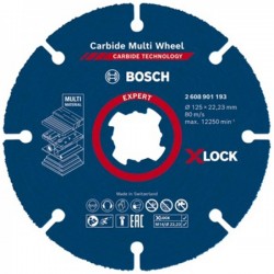 2608901193 Δίσκος Κοπής Expert Carbida Multi Wheel X-LOCK Γενικής Χρήσης Καρβιδίου 125mm