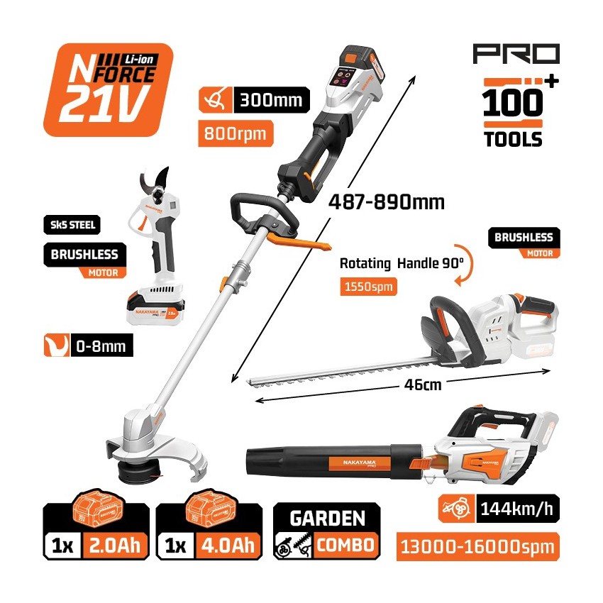 EC1750X24T4 Σετ Κήπου Μπαταρίας NFORCE 21V