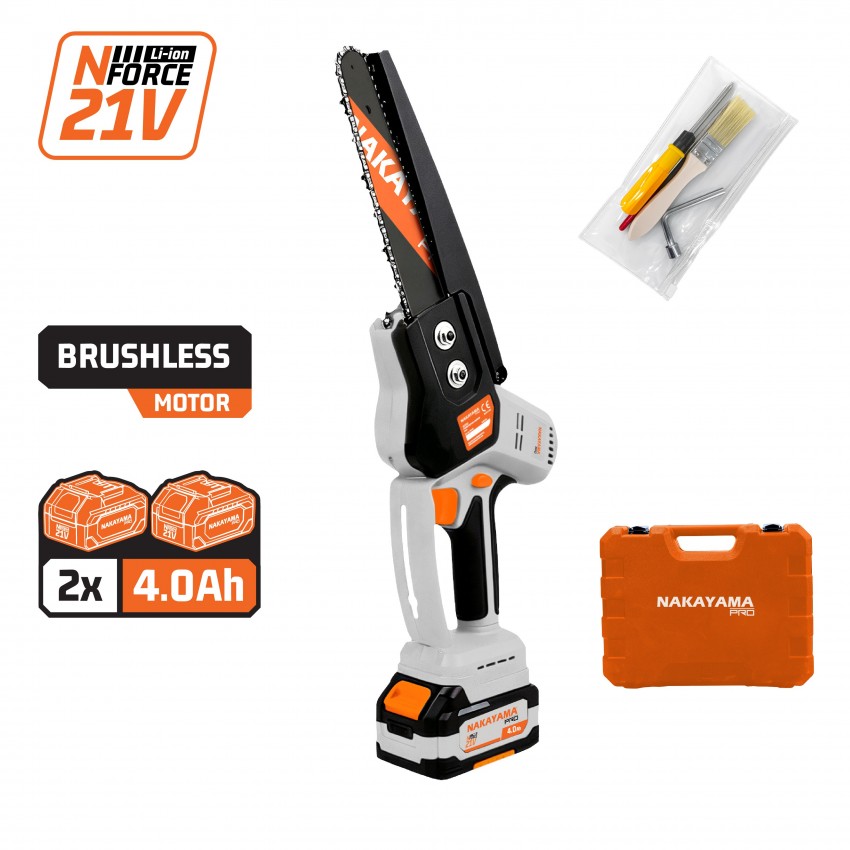 EC1214X44C Κλαδ Αλυσοπρίονο 21V Brushless Λάμα 20cm (2x4.0Ah)