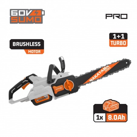 EC6010X8 Αλυσοπριονο BRUSHLESS Μπαταριας 60V Λαμα 40cm