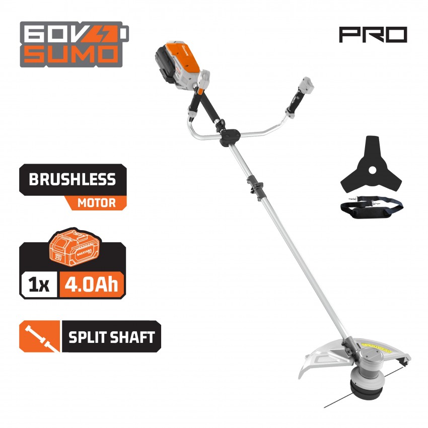 EC6020X4 Θαμνοκοπτικο BRUSHLESS Μπαταριας 60V 42cm Μεσινεζα Με Ταχυφο