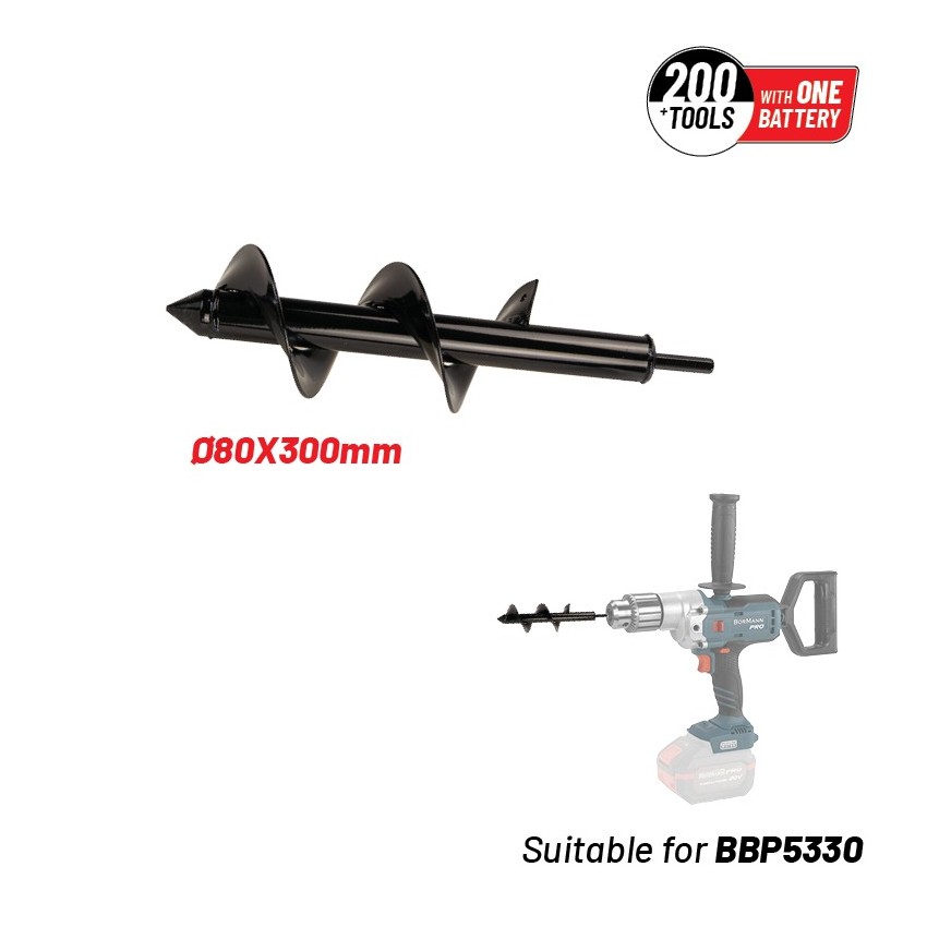 BBP5331 Αρίδα Δραπάνου Φ80mm Μήκος