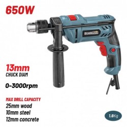 BID6510 Pro Δράπανο Κρουστικό 650W Τσοκ
