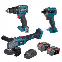 Σετ Brushless Δράπανο & Κατσαβίδι & Γωνιακός Τροxός 18V(2x4.0Ah)