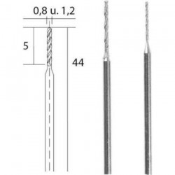 Ελικοειδή Διαμαντοτρύπανα Φ0.8/1.2mm