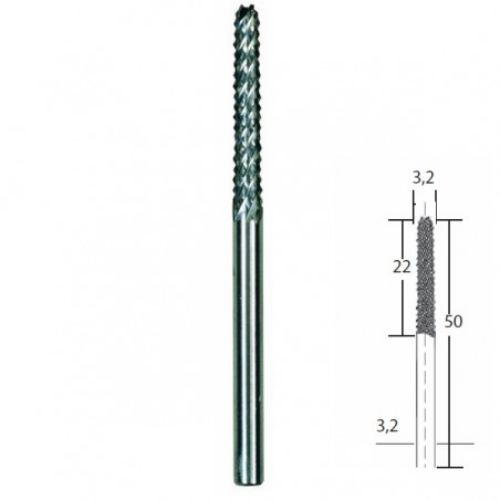 Φρέζα Καρβιδίου Φ3.2mm