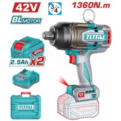TIWLI421362E Μπουλονόκλειδο Μπαταρίας 42V (2x2.5Ah)