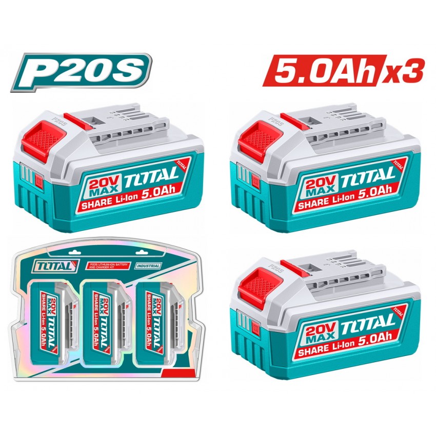 TOSLI251198E Σετ Μπαταρίες 20V 5.0Ah - 3 Τεμάχια