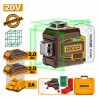 HLL3012165E Αυτοαλφαδιαζόμενο Πράσινο Laser 3D Μπαταρίας 20V (2x2.0Ah)