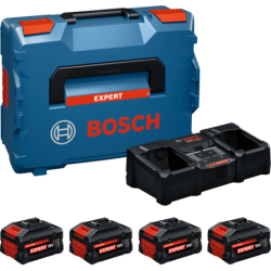 Σετ 4 Μπαταριών EXPERT 18V & Διπλού Φορτιστή Σε L-BOXX (3x4.0Ah)