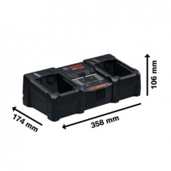 EXAL 18V2-320 Διπλός Ταχυφορτιστής Μπαταριών EXPERT 18V