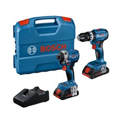 GSB + GDR Σετ Εργαλείων Μπαταρίας 18V (2x4.0Ah)