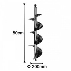 GEA55221.A.200 Αρίδα Γεωτρυπάνου Ø20x80cm