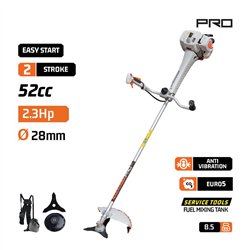 PB5600 Θαμνοκοπτικό Βενζίνης με Αντιδόνηση 52cc 2.3Hp