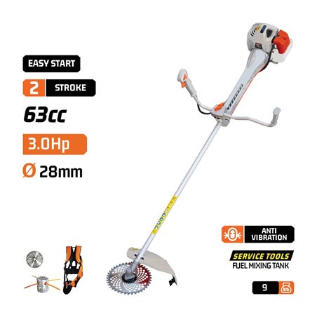 PB6310 Θαμνοκοπτικό Βενζίνης 3.0Hp 62cc